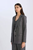 DeFacto Oversize Geniş Kalıp Düğmeli Blazer Ceket W2206AZ24AUAR63