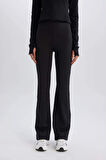DeFactoFit Flare Fit İspanyol Paça Standart Boy Sporcu Pantolon D7197AX25SPBK81