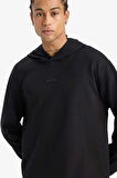 Defacto D7364 Siyah DeFactoFit Standart Fit Kapüşonlu Skuba Dalgıç Kumaş Sporcu Sweatshirt