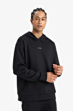 Defacto D7364 Siyah DeFactoFit Standart Fit Kapüşonlu Skuba Dalgıç Kumaş Sporcu Sweatshirt