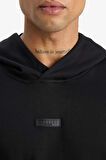 Defacto D7364 Siyah DeFactoFit Standart Fit Kapüşonlu Skuba Dalgıç Kumaş Sporcu Sweatshirt