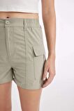 DeFacto Regular Fit Normal Bel Kısa Paça Poplin Şort A3689AX24HSGN497