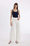 DeFacto Slim Fit Dar Kesim Çizgili Yuvarlak Yaka Fitilli Kaşkorse Atlet D1357AX24SMNV251