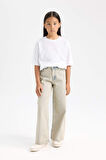 DeFacto Kız Çocuk Wide Leg Geniş Bol Paça Cepli Pantolon D3720A824WNNM39