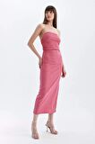 DeFacto Bodycon Straplez Bürümcük Midi Elbise D3510AX24HSPN296