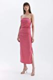 DeFacto Bodycon Straplez Bürümcük Midi Elbise D3510AX24HSPN296