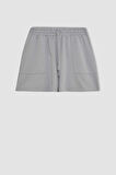 DeFacto Regular Fit Basic Bermuda Şort D3327AX24SMGR453