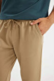 DeFacto Jogger Pantolon Basic Düz Beli Bağcıklı Cepli Düz Paça C6022AX24AUBG656
