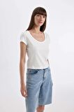 DeFacto Regular Fit Bisiklet Yaka Penye Basic Kısa Kollu Tişört D4455AX24HSER105