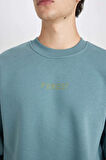 DeFacto Boxy Fit Bisiklet Yaka Baskılı Sweatshirt V5306AZ24AUGN979