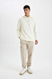 DeFacto Relax Fit Kapüşonlu Baskılı Sweatshirt Y9652AZ24AUER139