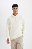 DeFacto Relax Fit Kapüşonlu Baskılı Sweatshirt Y9652AZ24AUER139