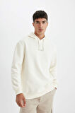 DeFacto Relax Fit Kapüşonlu Baskılı Sweatshirt Y9652AZ24AUER139