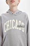 DeFacto Erkek Çocuk Kapüşonlu Cepli Baskılı Sweatshirt C9798A824WNGR247