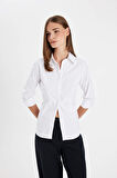 DeFacto Fitted Bengalin Uzun Kollu Gömlek Y4651AZ24AUWT36