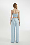 DeFacto Coool Straight Fit Çizgili Normal Bel Poplin Pantolon D3472AX24HSBE196