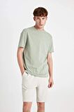 DeFacto Regular Fit Düz Paça Kargo Cepli Basic Düz Şort B8796AX24SMBG766