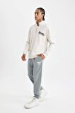 DeFactoFit Jogger Eşofman Altı NBA Chicago Bulls Standart Fit Cepli Düz Paça Skuba Dalgıç Kumaş D2571AX24AUGR445