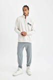 DeFactoFit Jogger Eşofman Altı NBA Chicago Bulls Standart Fit Cepli Düz Paça Skuba Dalgıç Kumaş D2571AX24AUGR445