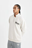 DeFactoFit NBA Chicago Bulls Oversize Geniş Kalıp Dik Yaka Fermualı Sırt Baskılı Sweatshirt C9270AX24AUBG662