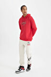 DeFactoFit Kalın Jogger Eşofman Altı NBA Chicago Bulls Standart Fit Cepli Düz Paça C9275AX24AUBG662