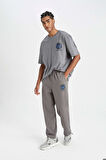 DeFactoFit NBA Golden State Warriors Jogger Eşofman Altı Wide Straight Cepli Düz Paça C9260AX24AUGR211
