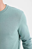 DeFacto Regular Fit Bisiklet Yaka Kalın Basic Düz Sweatshirt T3777AZ24AUGN1124