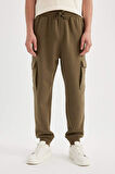 DeFacto Regular Fit Jogger Eşofman Altı Kargo Cepli Basic Düz Beli Bağcıklı Lastikli Paça Y5533AZ24AUKH361