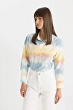 DeFacto Relax Fit Degrade Pamuklu Uzun Kollu Gömlek Tunik C9039AX24SMPN649