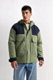Regular Fit Kapüşonlu Mont