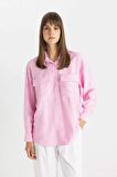 DeFacto Relax Fit Uzun Kollu Tesettür Gömlek Tunik C8671AX24SMPN649