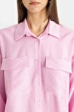DeFacto Relax Fit Uzun Kollu Tesettür Gömlek Tunik C8671AX24SMPN649