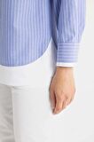 DeFacto Relax Fit Çizgili Poplin Uzun Kollu Tesettür Gömlek Tunik C9431AX24SMBE429