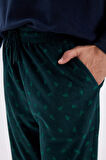 DeFacto Desenli Cepli Polar Pijama Altı C6127AX24CWGN465