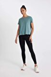 DeFactoFit Standart Fit Modal Bisiklet Yaka Sporcu Kısa Kollu Tişört C0193AX24SMGN1223