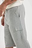 DeFacto Slim Fit Dar Kesim Cepli Basic Düz Kapri Şort T4693AZ24SMGR210