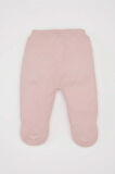 DeFacto Kız Bebek Patikli Beli Lastikli Basic Düz Triko Pantolon C9758A524WNPR345