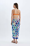 DeFacto Regular Fit Desenli Vual Pareo-Fall in Love D2745AXNSTR406
