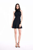 DeFacto Halter Yaka Kolsuz Mini Abiye Elbise D3267AXNSBK27