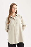 DeFacto Relax Fit Basic Düz Modal Uzun Kollu Tesettür Gömlek Tunik D1299AX25SPKH479