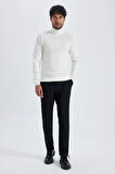 Slim Fit Balıkçı Yaka Kazak