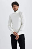 Slim Fit Balıkçı Yaka Kazak