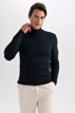Slim Fit Balıkçı Yaka Kazak