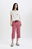 Fall in Love Baskılı Kısa Kollu Pijama Takımı
