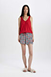 DeFacto Fall in Love Pijama Takımı Kolsuz Üst Şort B8682AX24SMWT46
