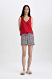 DeFacto Fall in Love Pijama Takımı Kolsuz Üst Şort B8682AX24SMWT46