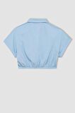 DeFacto Kız Çocuk Cropped Fit Pamuklu Kısa Kollu Gömlek C4272A824SMBE366