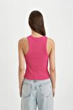 DeFacto Slim Fit Dar Kesim Halter Yaka Fitilli Kaşkorse Atlet C4078AX24SPPN214