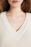Oversize Fit V Yaka Triko Kazak