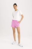DeFactoFit Slim Fit Dar Kesim Kısa Paça Sporcu Şort U8375AZ24SPPN659